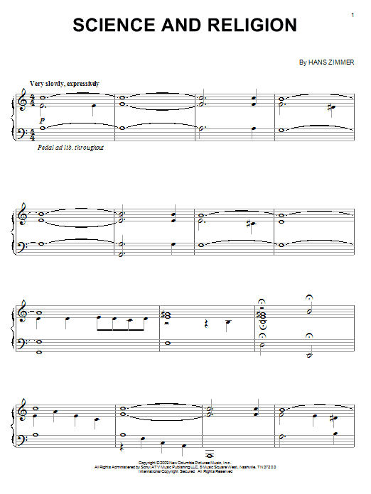 Product gallery: Page 1 of 1 Science And Religion, Hans Zimmer