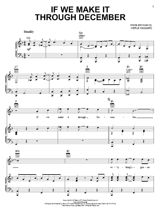 Product gallery: Page 1 of 1 If We Make It Through December, Merle Haggard