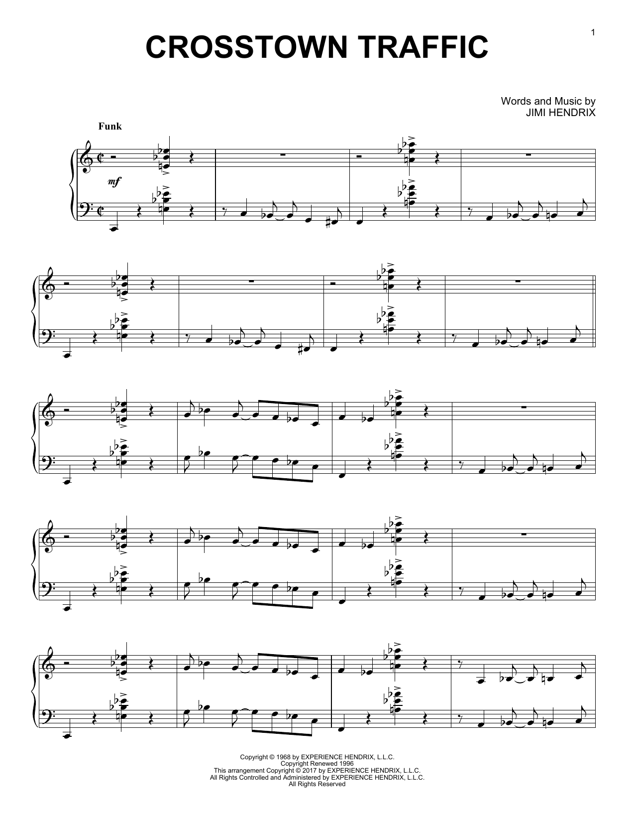 Product gallery: Page 1 of 1 Crosstown Traffic [Jazz version], Jimi Hendrix