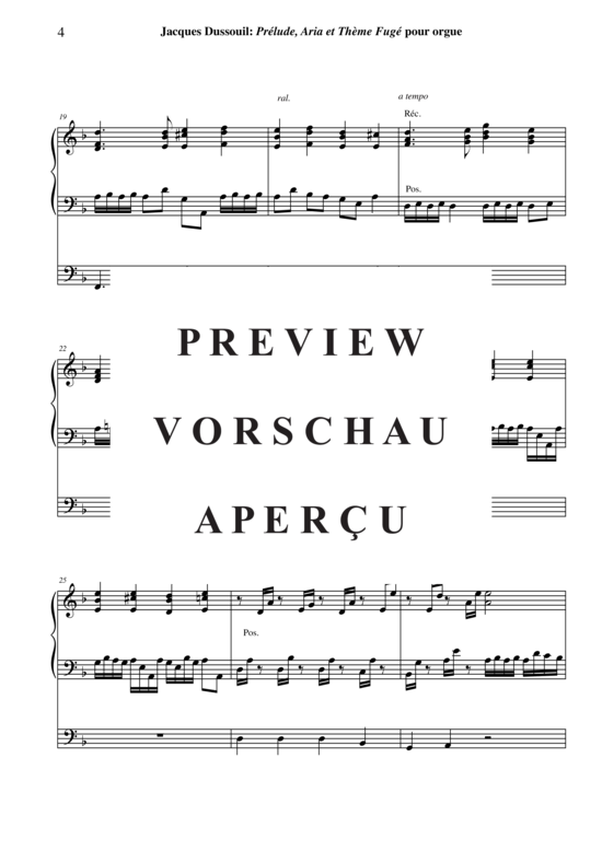 Product gallery: Page 5 of 21 Prélude, Aria et Thème Fugé , , (Orgel Solo)