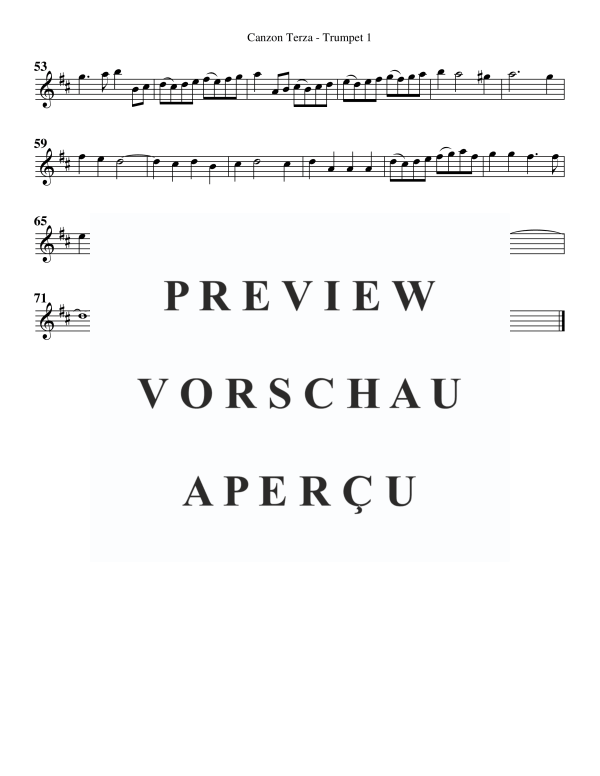 Product gallery: Page 6 of 9 Canzon Terza, , Trumpet Quartet