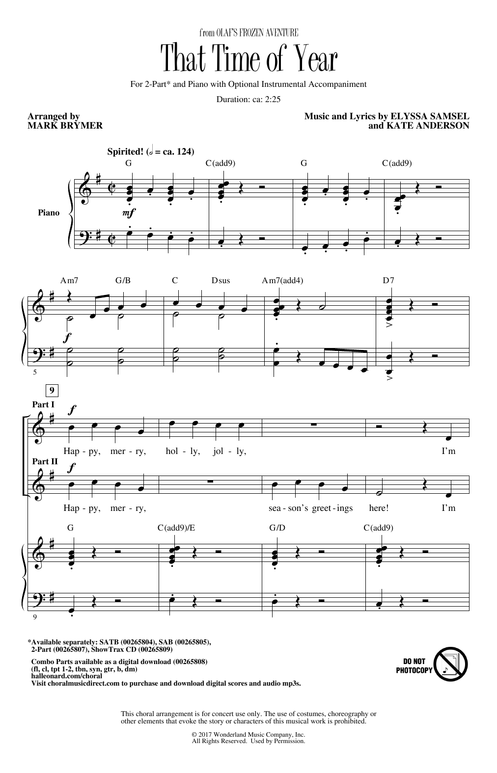Produktbild zu: That Time Of Year (arr. Mark Brymer)