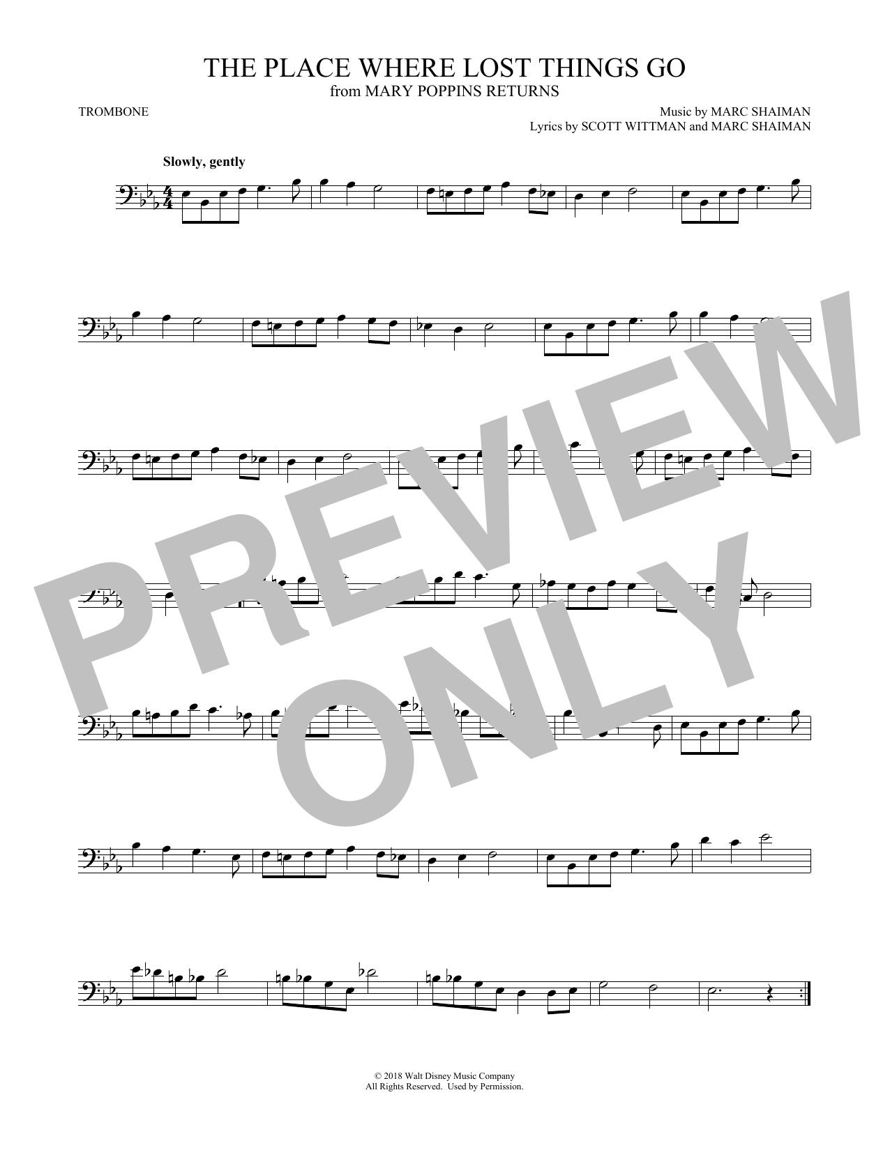 Product gallery: Page 1 of 1 The Place Where Lost Things Go (from Mary Poppins Returns), Emily Blunt