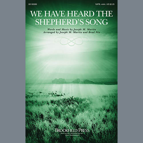 cover: We Have Heard The Shepherd's Song, Brad Nix, Chor