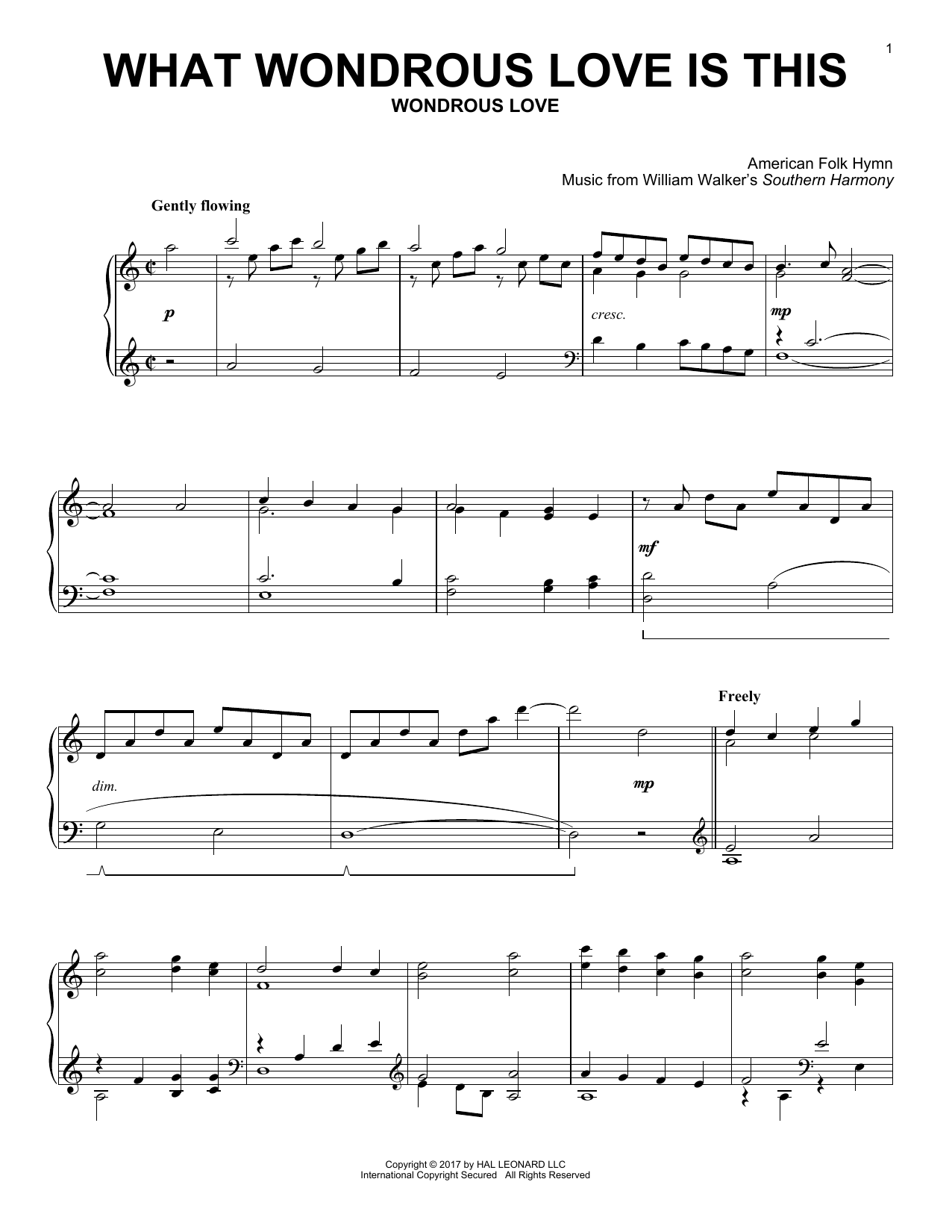 Product gallery: Page 1 of 1 What Wondrous Love Is This, American Folk Hymn