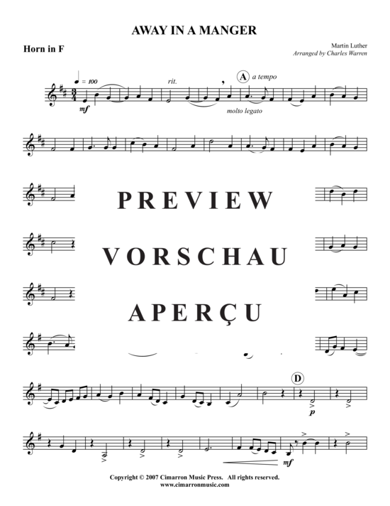 Produktgalerie: Seite 6 von 15 Away in the Manger , , (Blechbläserquintett)