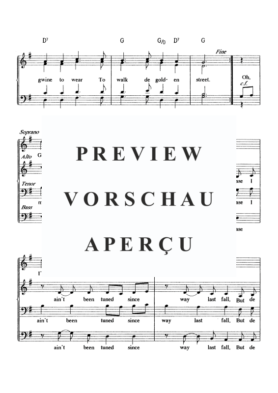 Produktgalerie: Seite 5 von 6 Oh, Dem Golden Slippers, , Gemischter Chor