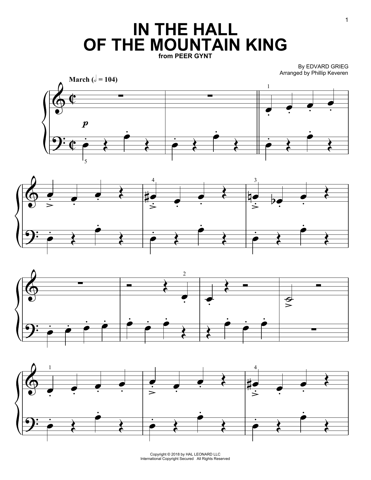Product picture to: In The Hall Of The Mountain King (arr. Phillip Keveren)