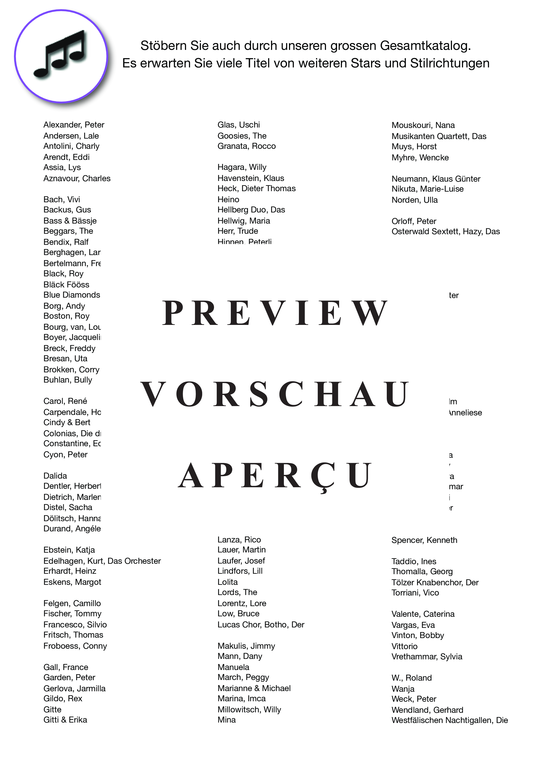 gallery: Hey, das ist Musik für dich , March, Peggy, (Melodie-Stimmen in C/B/Es)