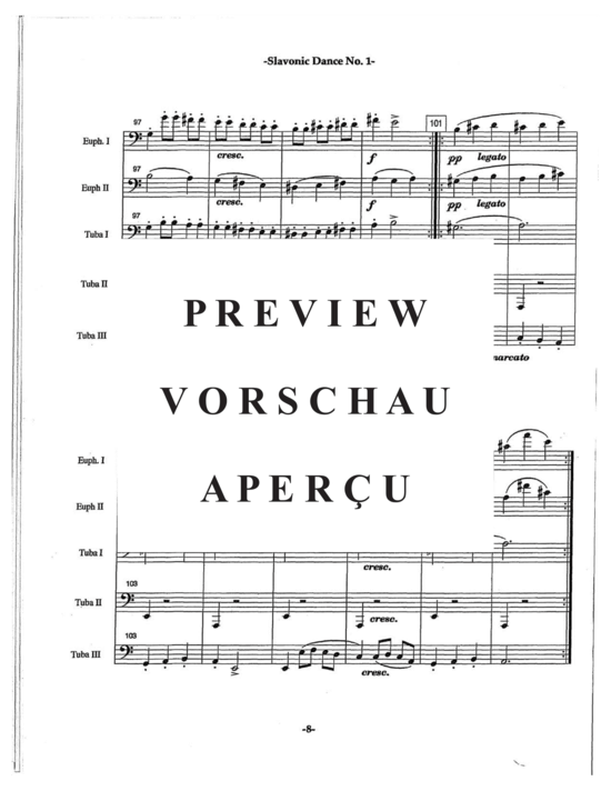 Product gallery: Page 12 of 21 Slavonic Dances Op. 46 No. 1 , , (Tuba Quartett EETT)