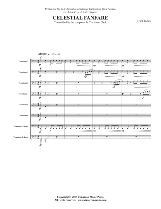 Product picture to: Celestial Fanfare Frank Gulino