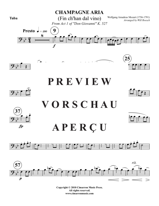 Product gallery: Page 6 of 7 Champagner Arie , , (tuba + piano)