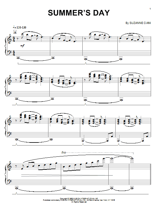 Product gallery: Page 1 of 1 Summer's Day, Suzanne Ciani