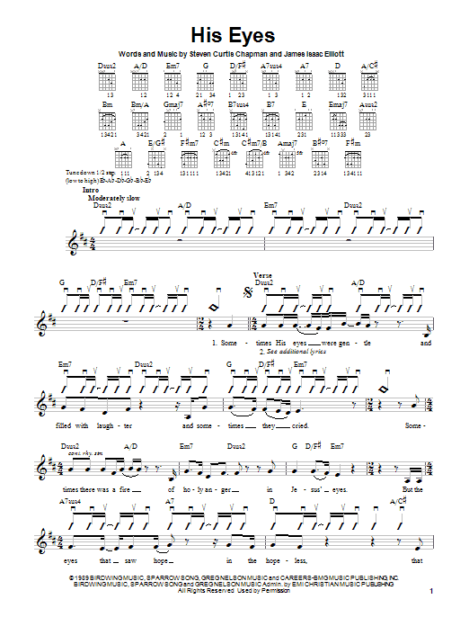 Product gallery: Page 1 of 1 His Eyes, Steven Curtis Chapman