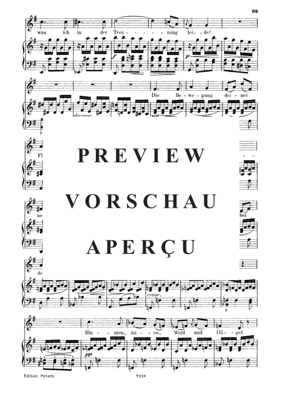 Product gallery: Page 3 of 8 Suleika II, D.717 Ach, um deine feuchten Schwingen, , Medium Voice and Piano