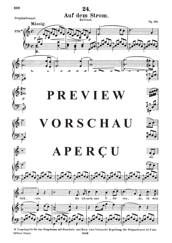 Product gallery: Page 2 of 11 Auf dem Strom D.943, , Medium Voice and Piano