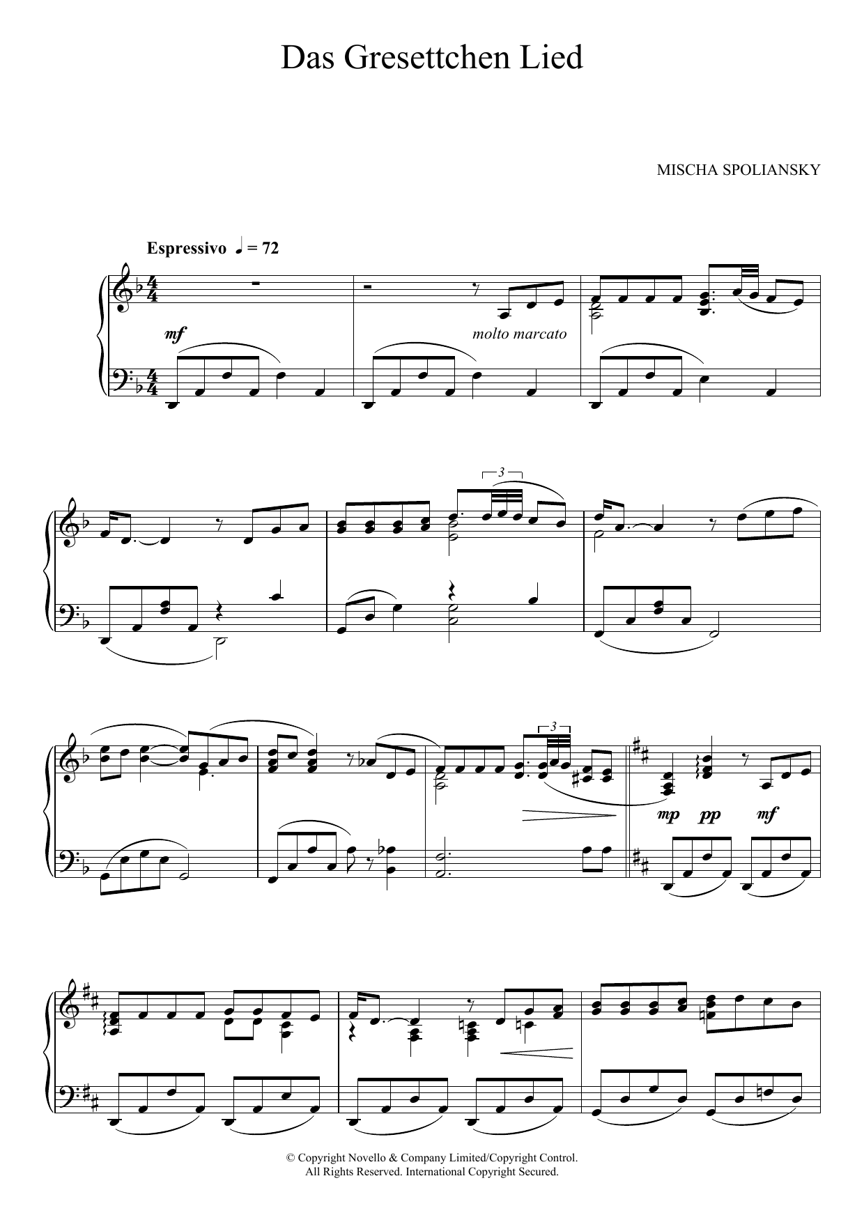 Product gallery: Page 1 of 1 Das Grisettchen Lied, Mischa Spoliansky