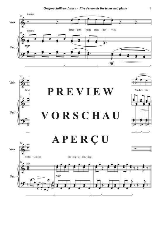 Product gallery: Page 10 of 18 Five Personals , , (tenor + piano)