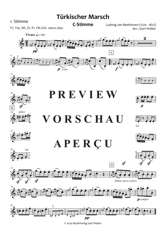 gallery: Türkischer Marsch , , (Quintett flexible Besetzung)