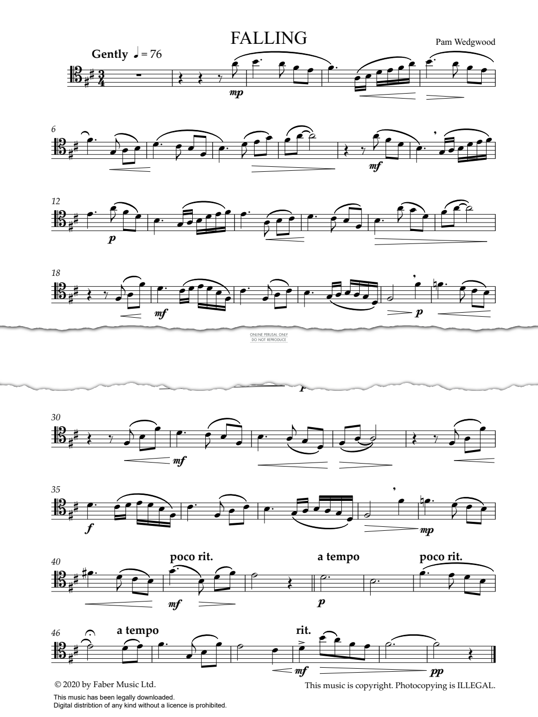 Produktgalerie: Seite 1 von 1 Falling, Pam Wedgwood, Fagott, Klavier