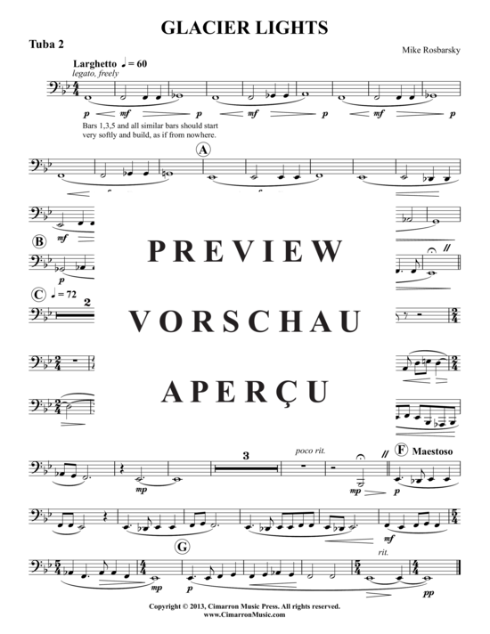 Product gallery: Page 13 of 13 Glacier Lights , , (Tuba Ensemble)