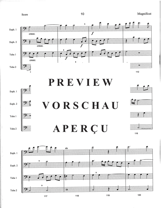 Produktgalerie: Seite 12 von 21 Magnificat , , (Tuba Quartett EETT)
