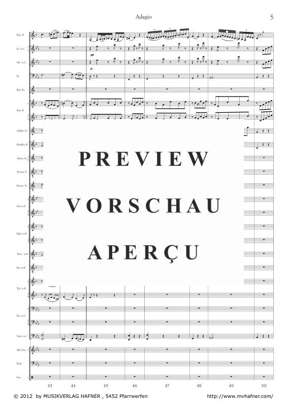 Product gallery: Page 10 of 11 Adagio, , (large wind orchestra)