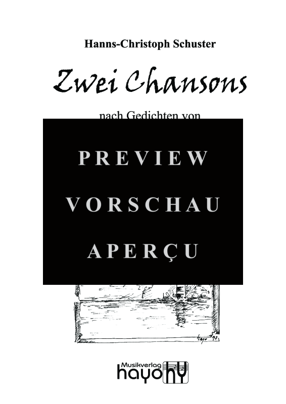 Product gallery: Page 2 of 11 Zwei Chansons (Lied zur Nacht, Für Einen), , (female choir SSAA)