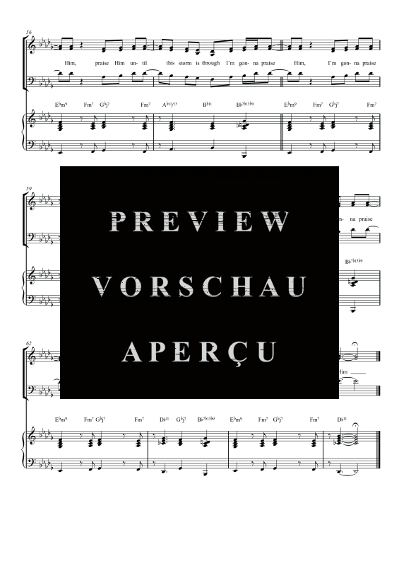 gallery: Praise Him, , Gemischter Chor SAM/Solo opt. und Klavier