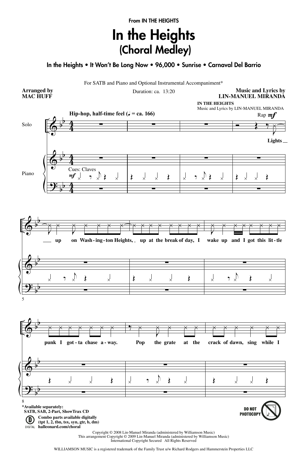 Product picture to: In The Heights (Choral Medley) (arr. Mac Huff)