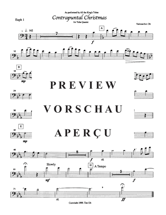 Product gallery: Page 5 of 12 Contrapuntal Christmas , , (Tuba Quartett EETT)