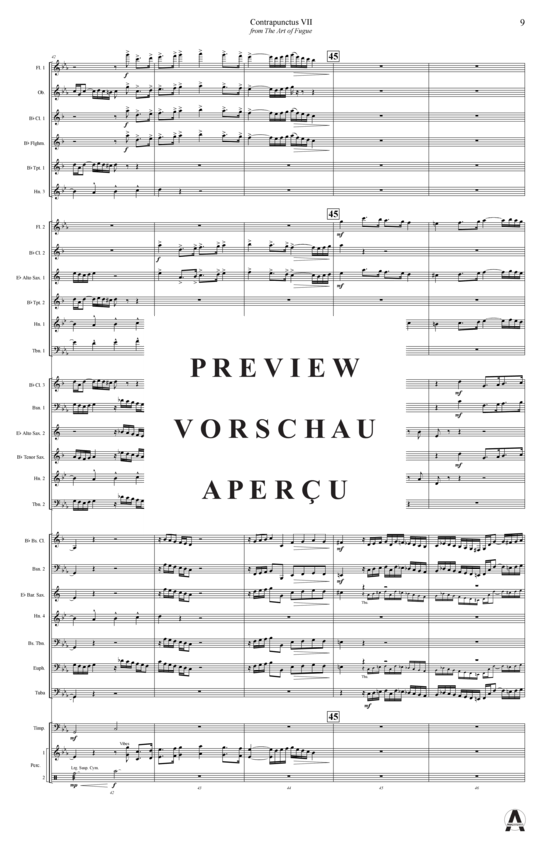 Produktgalerie: Seite 12 von 15 Contrapunctus 7 aus Kunst der Fuge , , (Concert Band)