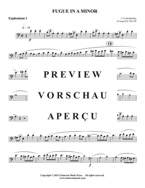 Product gallery: Page 5 of 16 Fugue in A minor , , (2x Baritone, 2x Tuba)