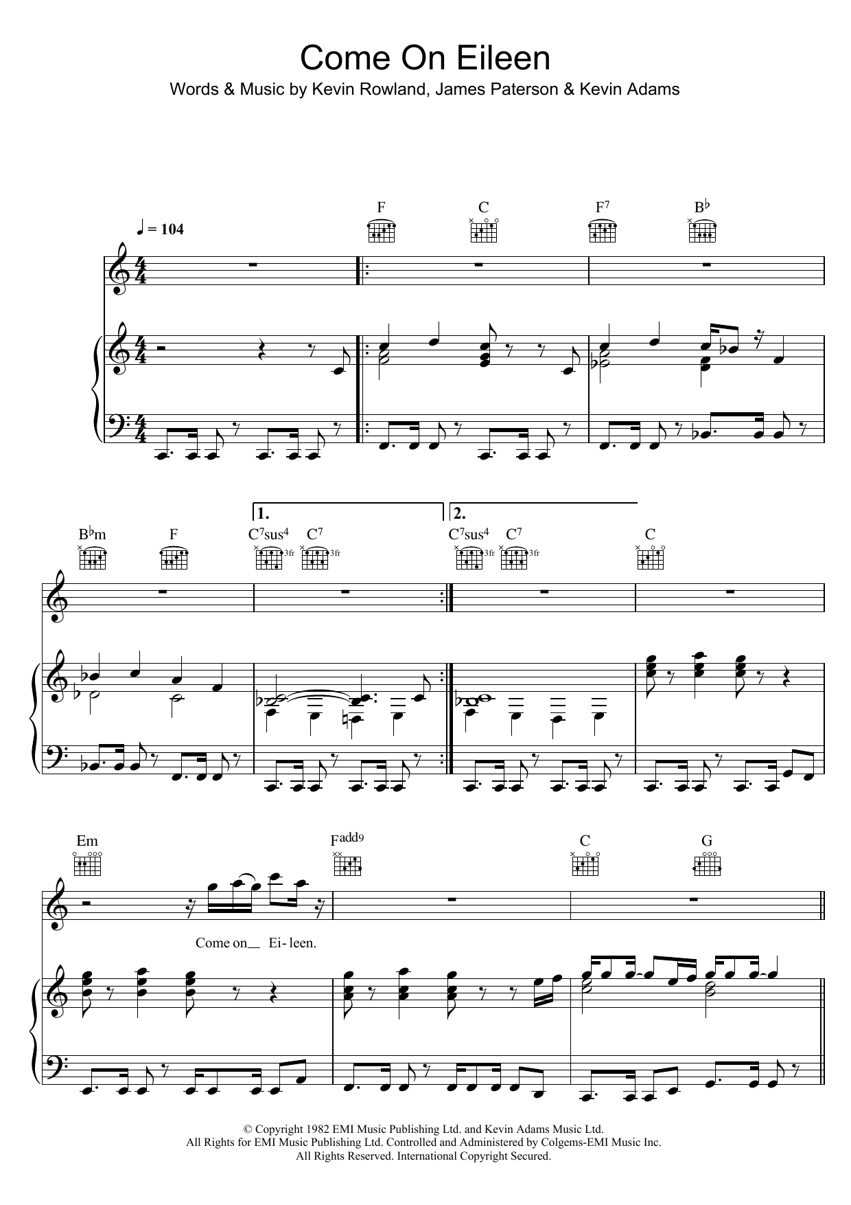 Produktbild zu: Come On Eileen