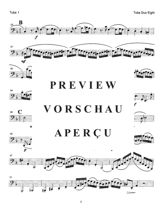 Produktgalerie: Seite 11 von 21 Concert Duets Vol. 2 , , (Tuba Duett)