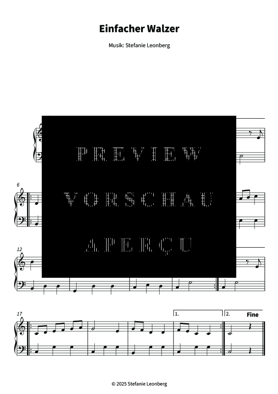 gallery: Einfacher Walzer, , (Klavier Solo)