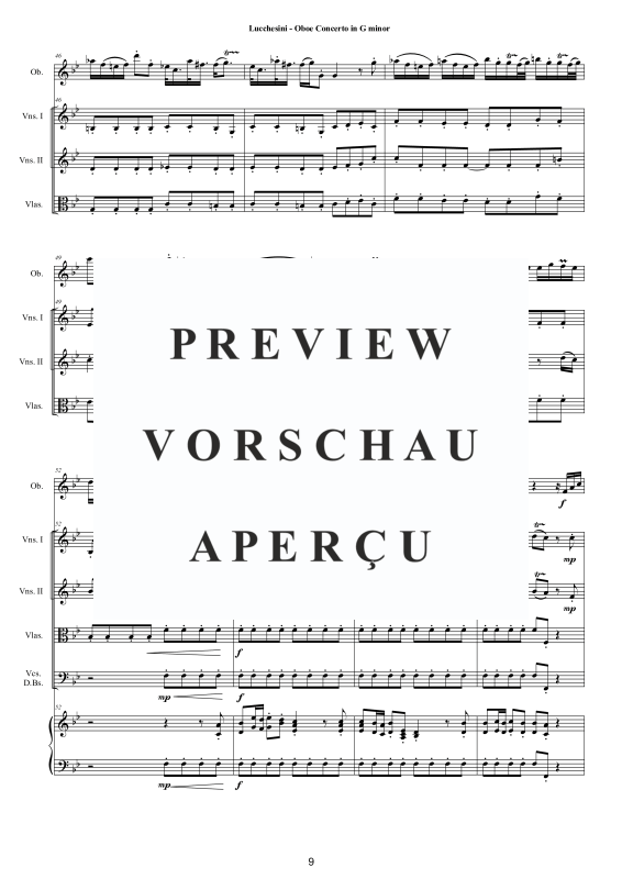 Produktgalerie: Seite 10 von 11 Oboe Concerto in G minor, , Oboe und Kammerorchester