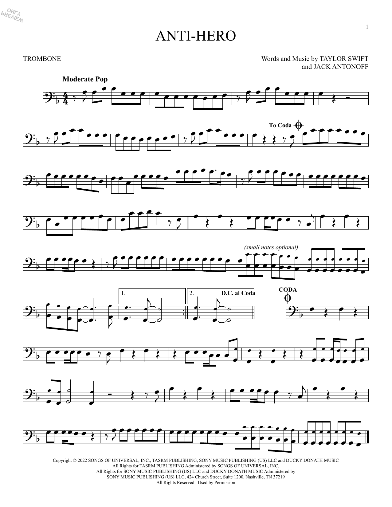 Product gallery: Page 1 of 1 Anti-Hero, Taylor Swift