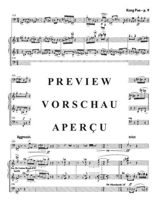 Product gallery: Page 13 of 21 Kung Pao , , (euphonium + organ)