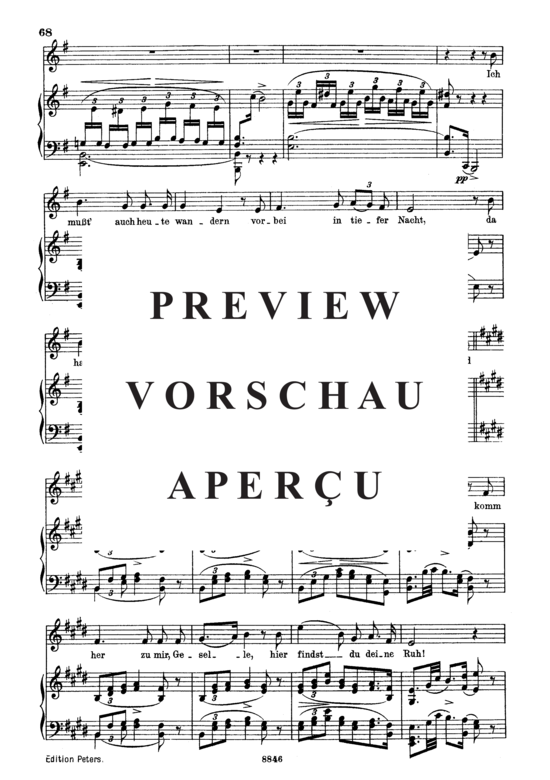 gallery: Der Lindenbaum D.911-5 (Winterreise) , ,  (Gesang mittel + Klavier)