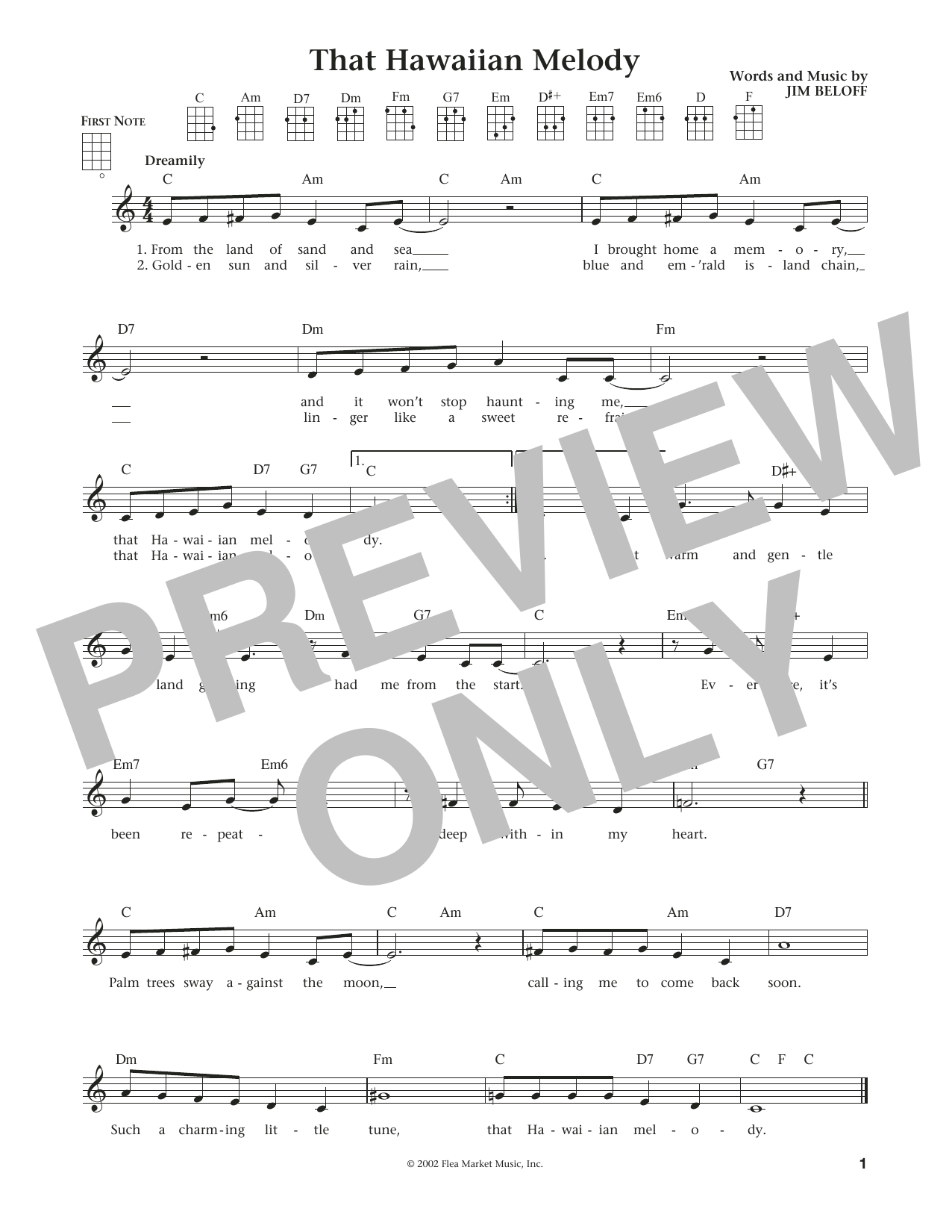 Product gallery: Page 1 of 1 That Hawaiian Melody (from The Daily Ukulele), Liz and Jim Beloff