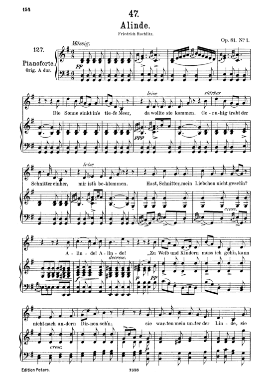 Product picture to: Alinde D.904Franz Schubert