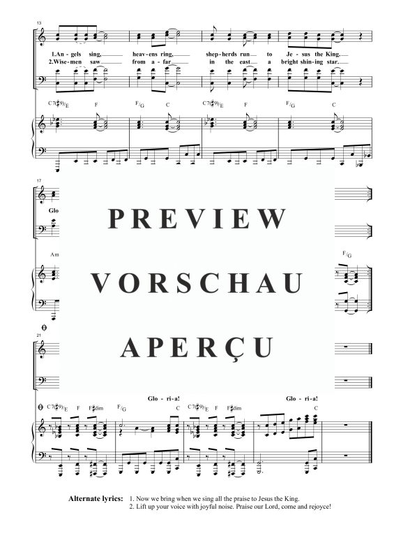 Produktgalerie: Seite 6 von 6 Gloria Hallelujah, , Gemischter Chor und Klavier