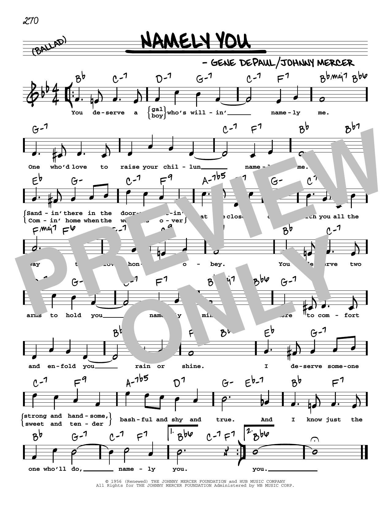 Produktbild zu: Namely You (High Voice)