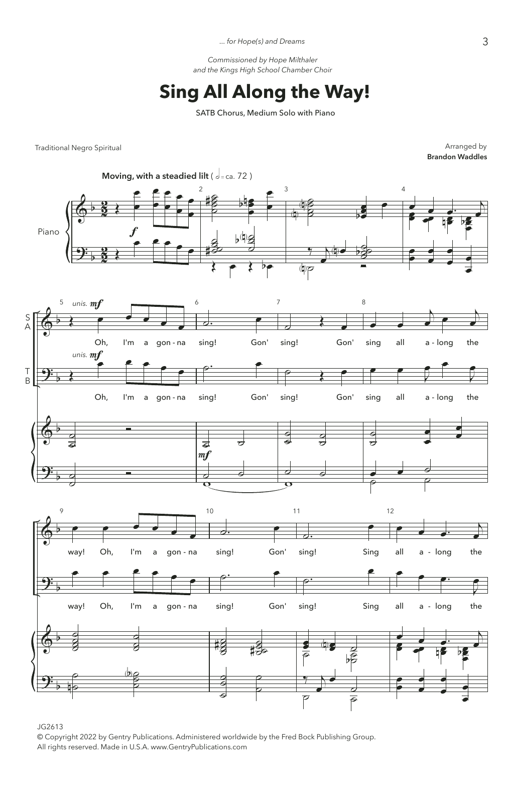 Product gallery: Page 1 of 1 Sing All Along The Way!, Brandon Waddles