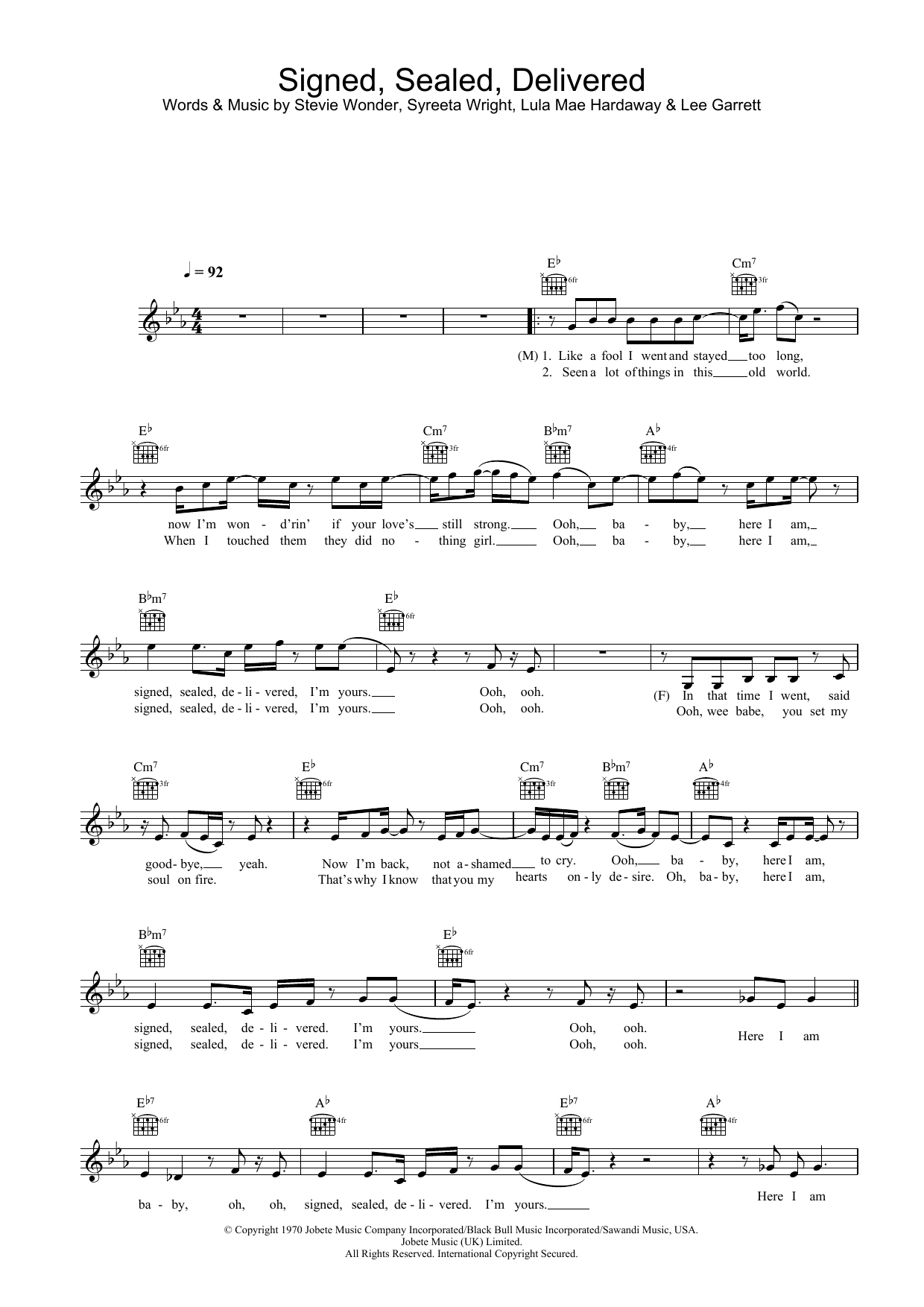 Produktbild zu: Signed, Sealed, Delivered (featuring Stevie Wonder)