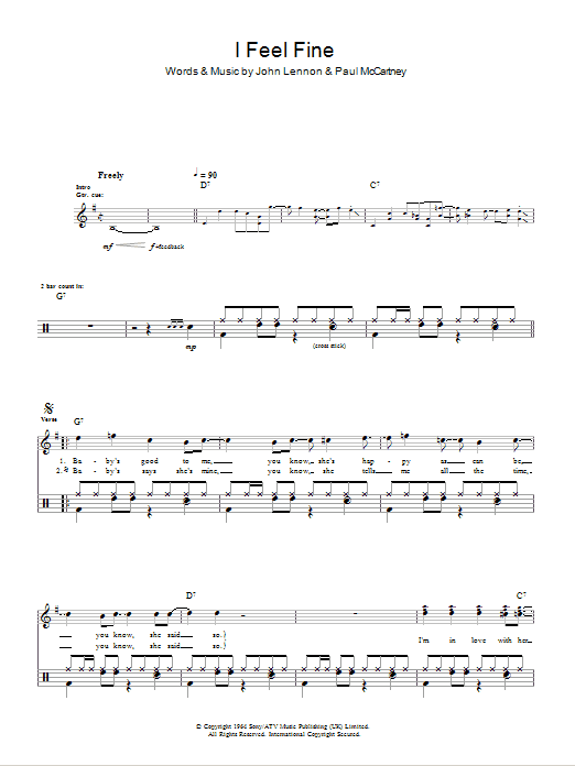 Produktgalerie: Seite 1 von 1 I Feel Fine, The Beatles, Melodieinstrument