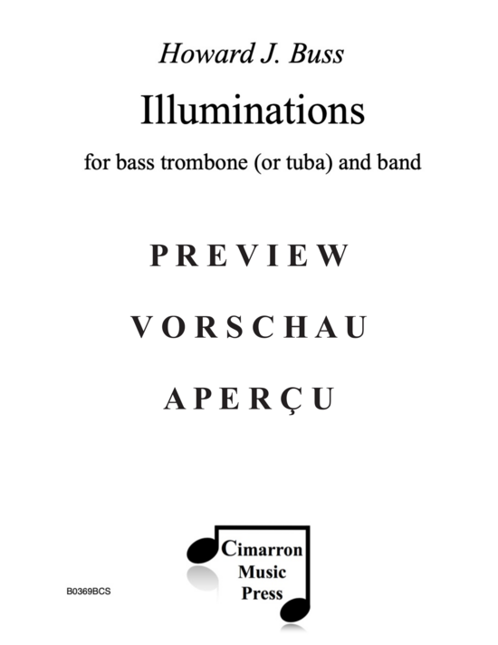 Product gallery: Page 2 of 21 Illuminations , , (bass trombone/tuba and band - complete set)