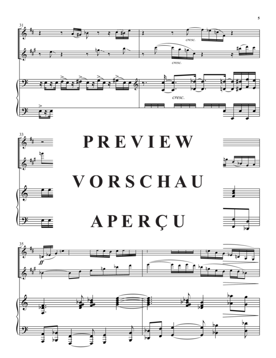 Product gallery: Page 6 of 21 Flights of Fancy , , (clarinet in Bb, bari saxophone + piano)