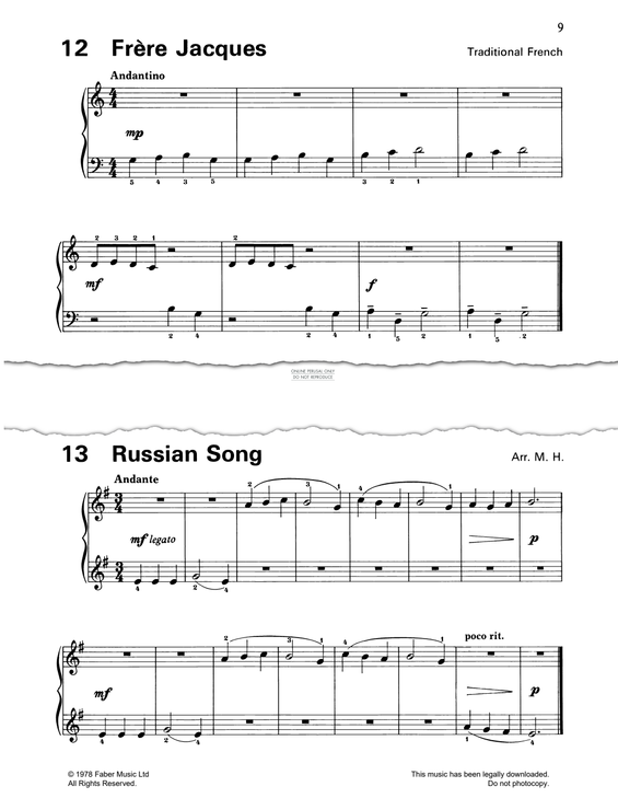Produktgalerie: Seite 1 von 1 Russian Song, Russian Traditional, Klavier